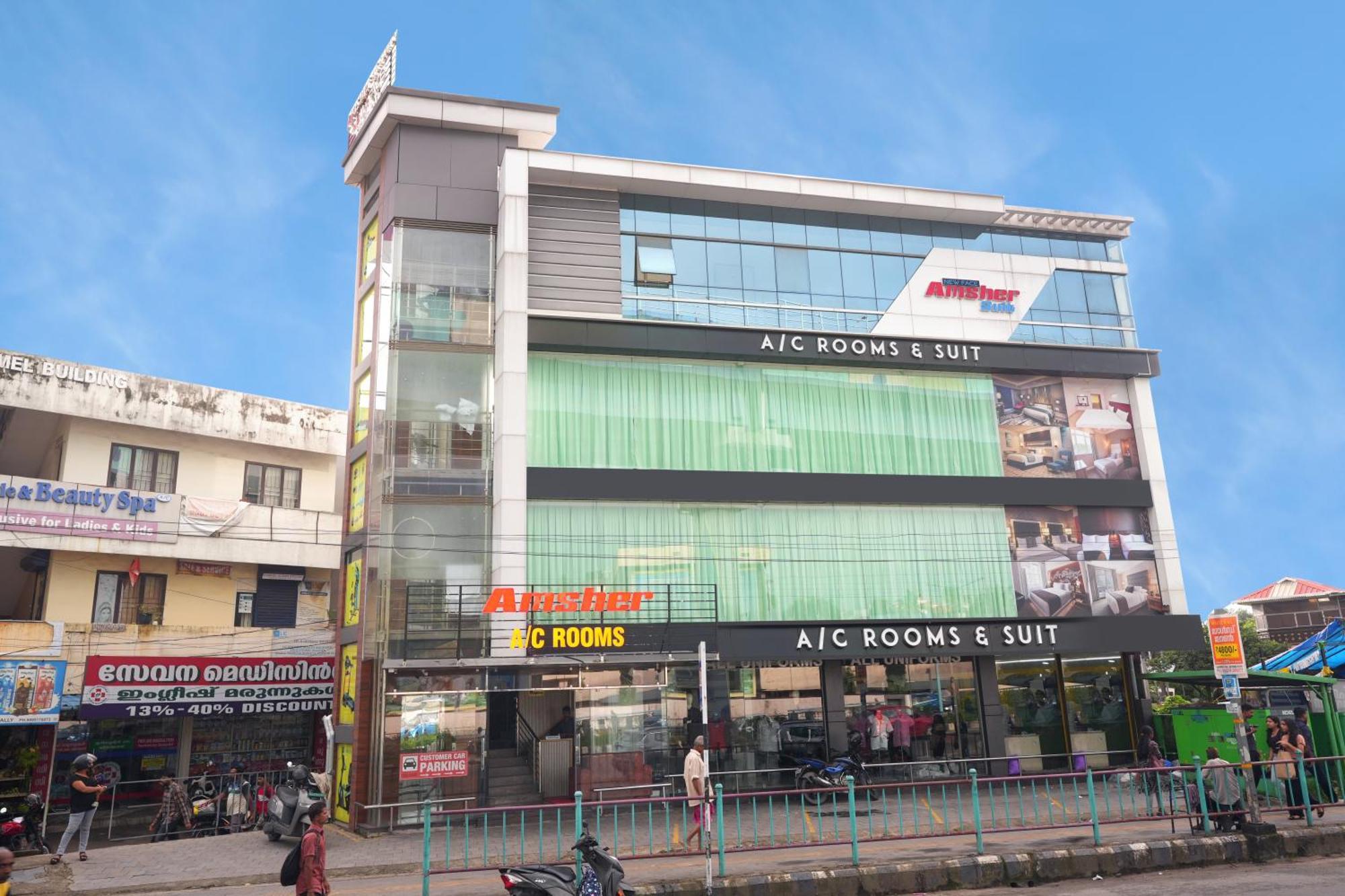 Hotel Amsher Suit Lulu Mall Road Kochi Exterior foto